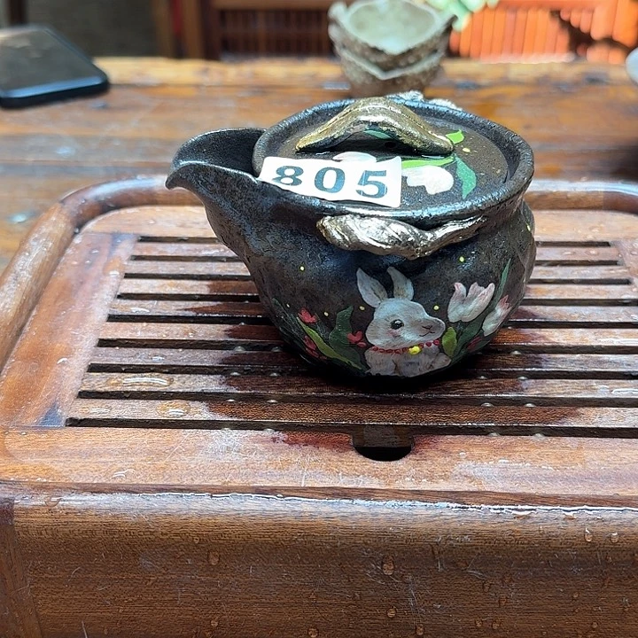 纯手工制作粗陶茶具