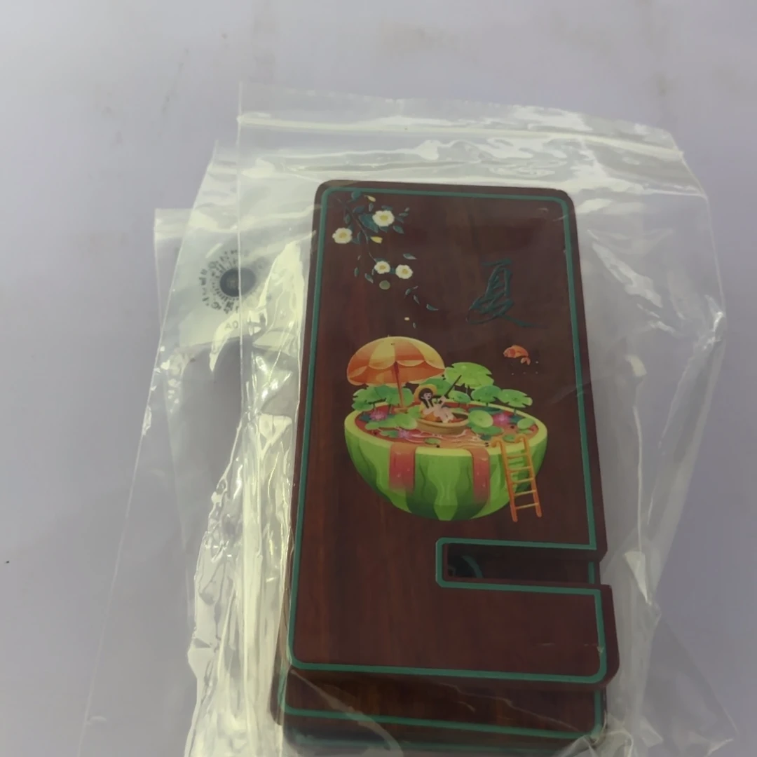 端景台紫檀木类血檀手机支架 四季夏