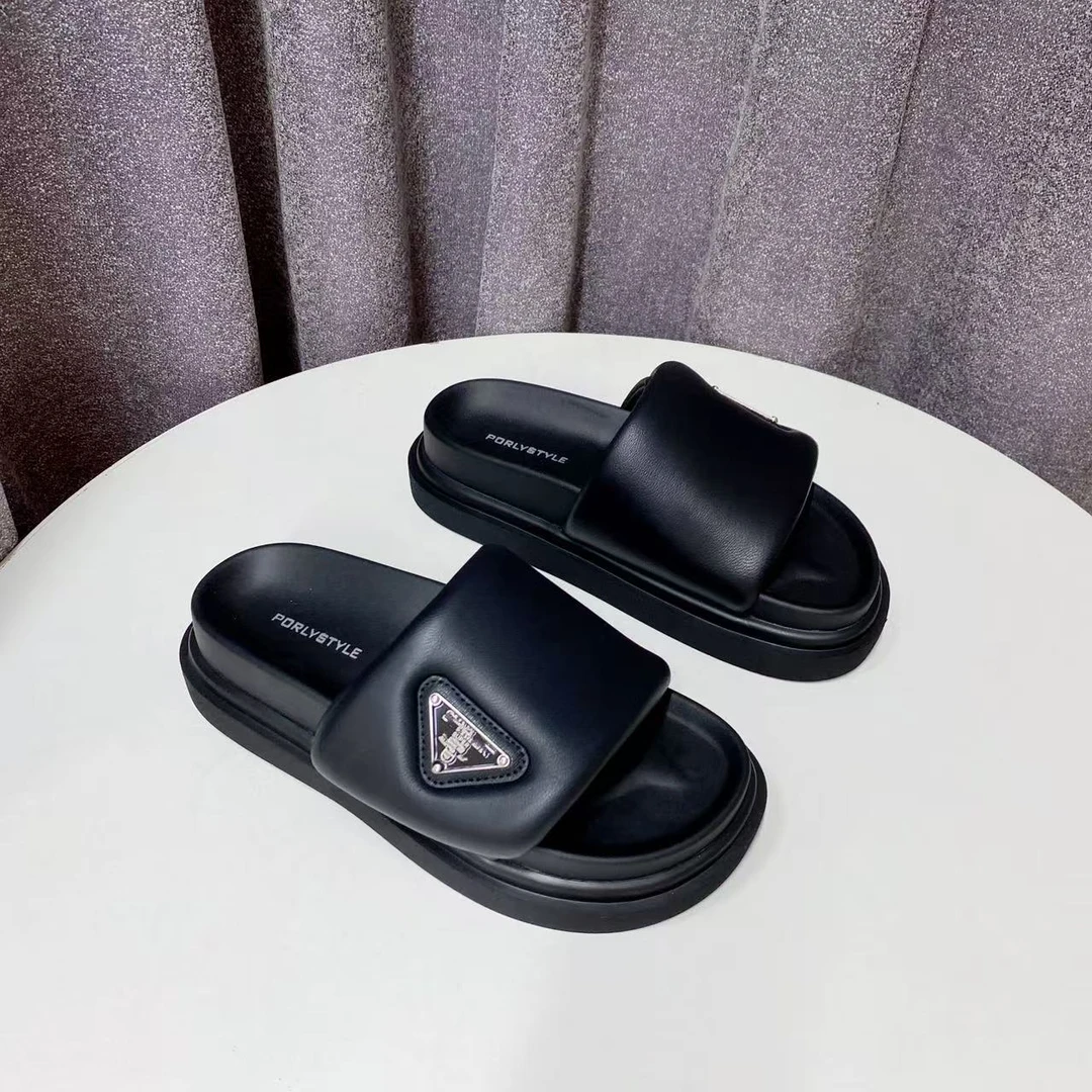 C6542   黑色  夏季时尚2025新款厚底包头时装拖鞋