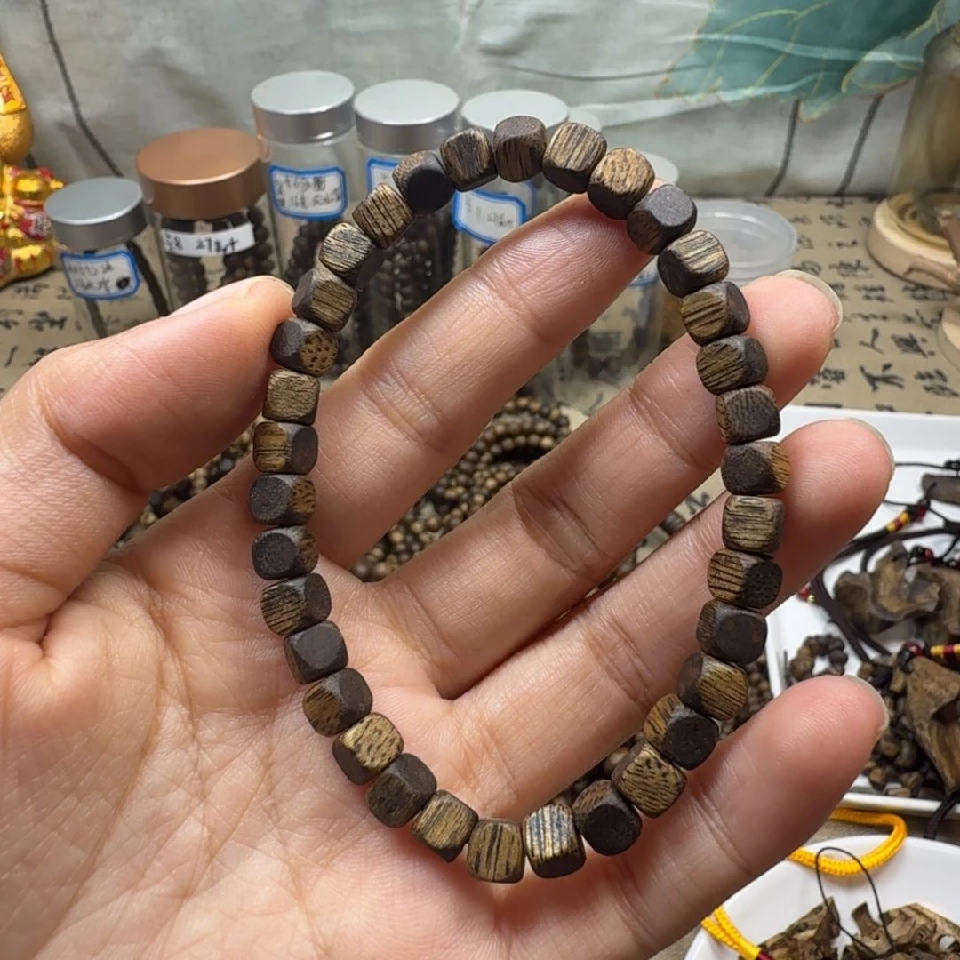 沉香沉香碎屑卡5方糖珠