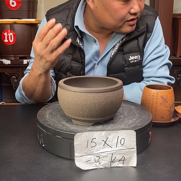 紫砂花盆紫砂花盆货号一只K4