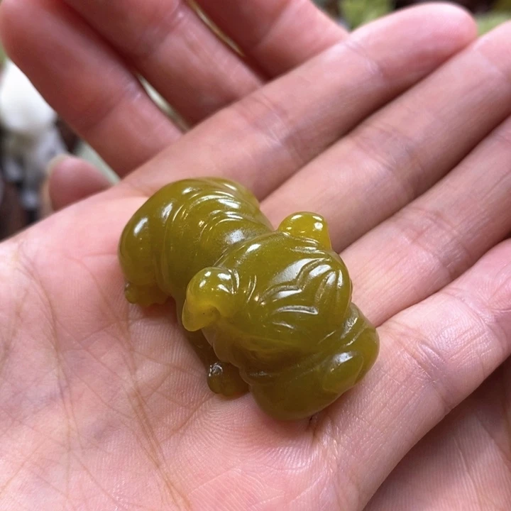 蛇纹石玉未镶嵌手把