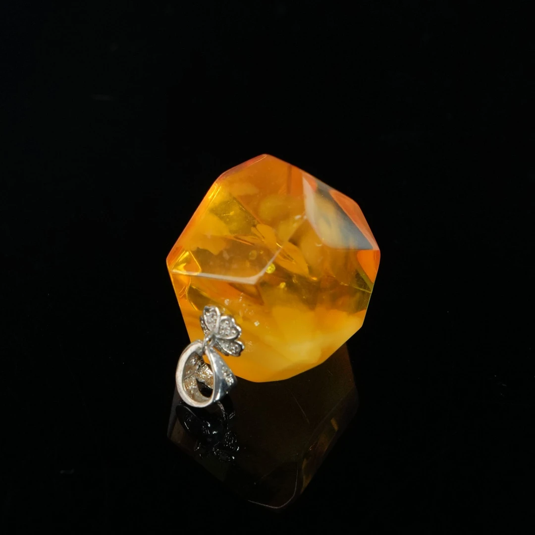 M3818 钻石切割工艺意境款银吊坠 5.73g