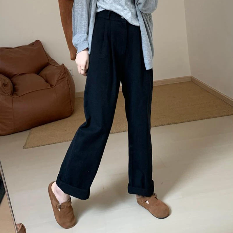 夏季薄款休闲裤子女显瘦胖mm粗腿遮肉款萝卜裤高腰个性复古工装裤