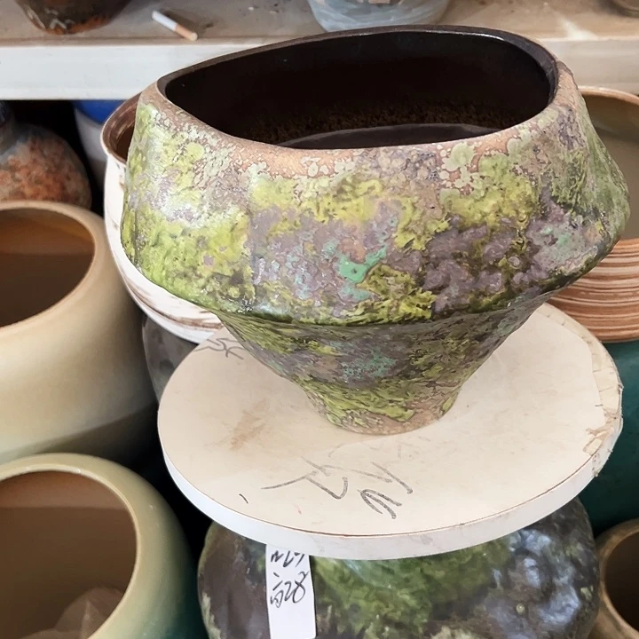 景德镇精品花盆栽适合盆口23高23