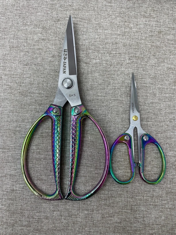 日本SK5钢手工剪刀家用厨房剪子鸡鸭鱼骨剪子线头剪