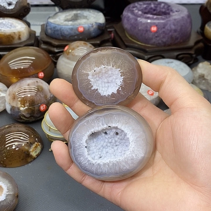 摆件紫晶未镶嵌聚宝盆