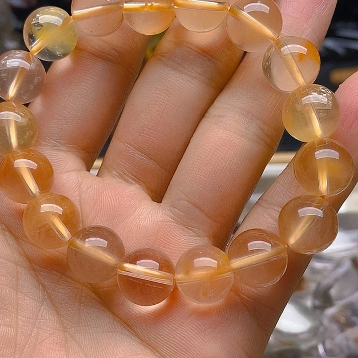 水晶天然水晶兔毛手串未镶嵌