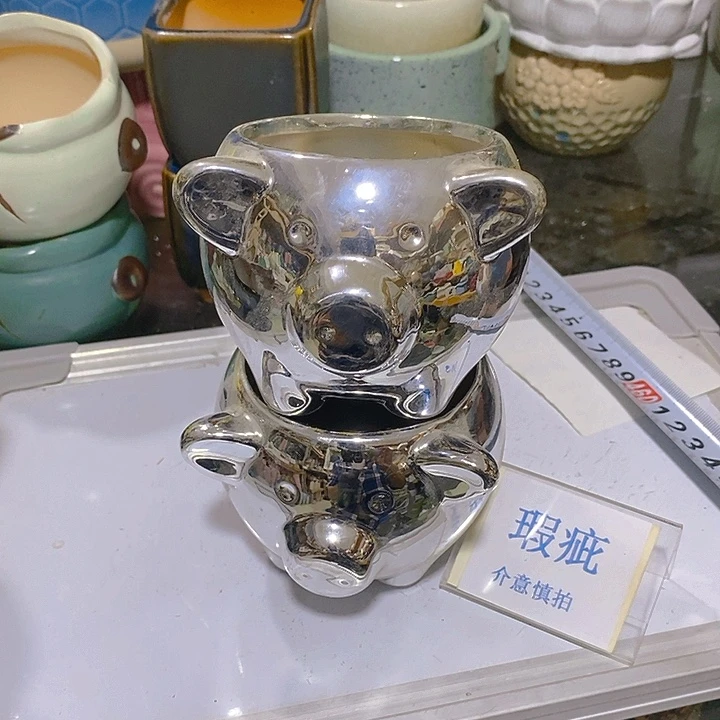 紫砂花盆多肉绿植瑕疵盆有孔