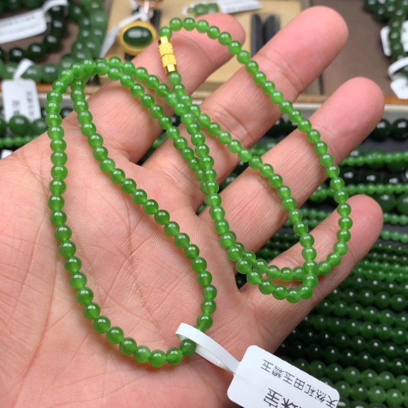 【闪购商品】颈饰未镶嵌和田玉（碧玉）4