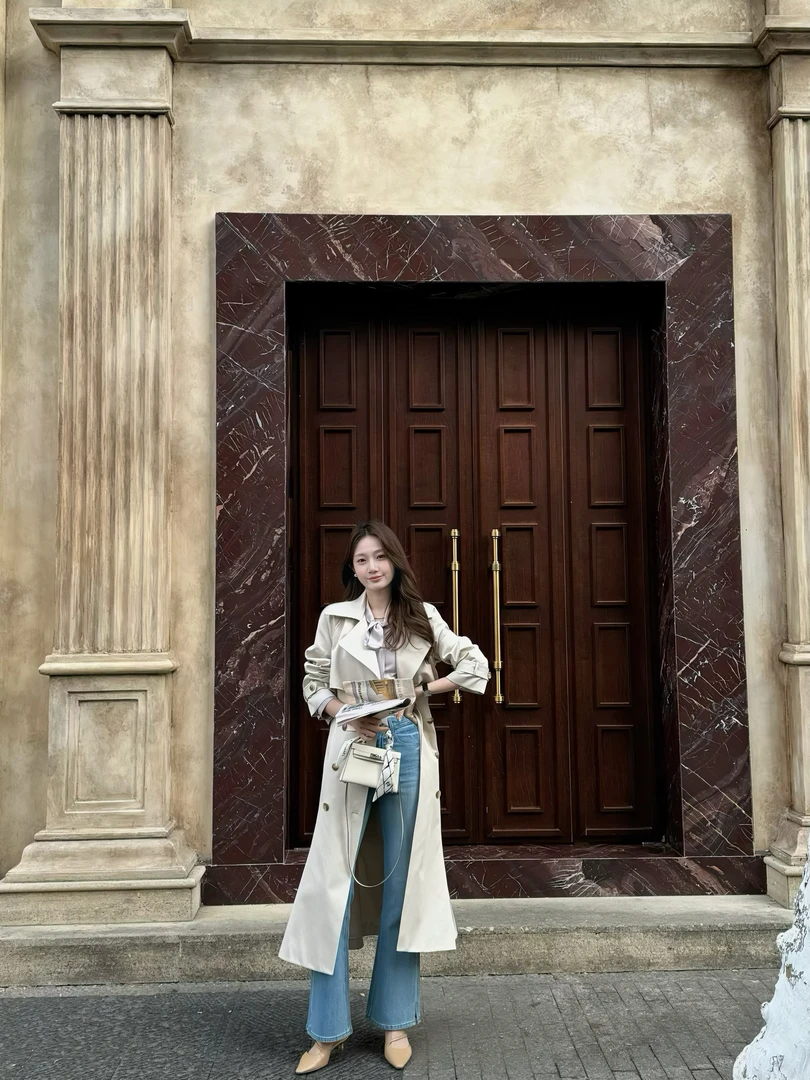 3姐【雾都漫步风衣】气质时尚设计师百搭经典    S725W2