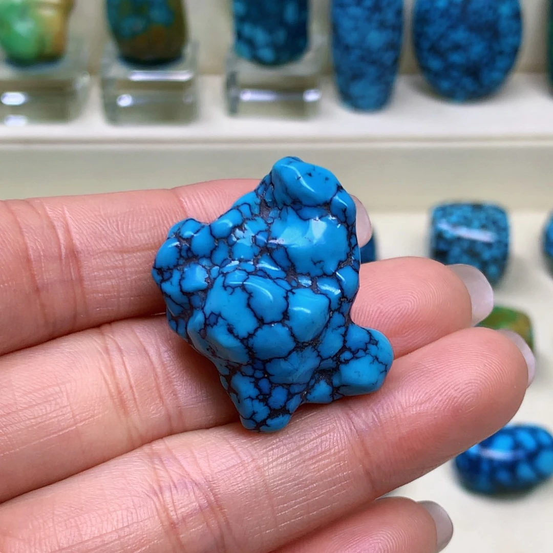 绿松石未镶嵌三彩随行