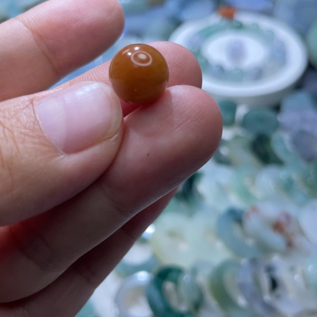 定制翡翠未镶嵌天然翡翠卡10红翡