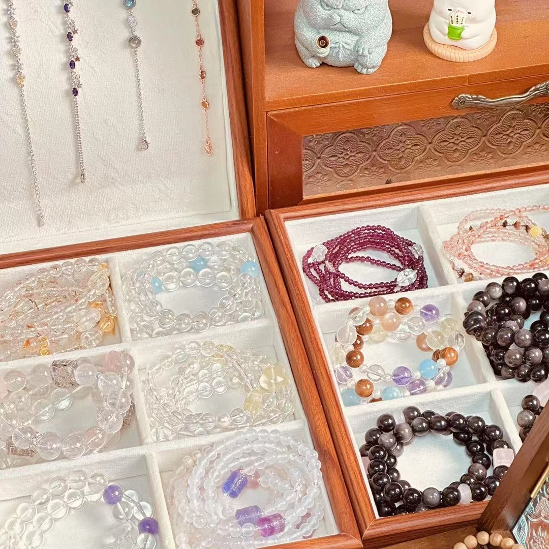 79.9（3条起）玛瑙玉髓水晶库克菩提木质diy文玩手串