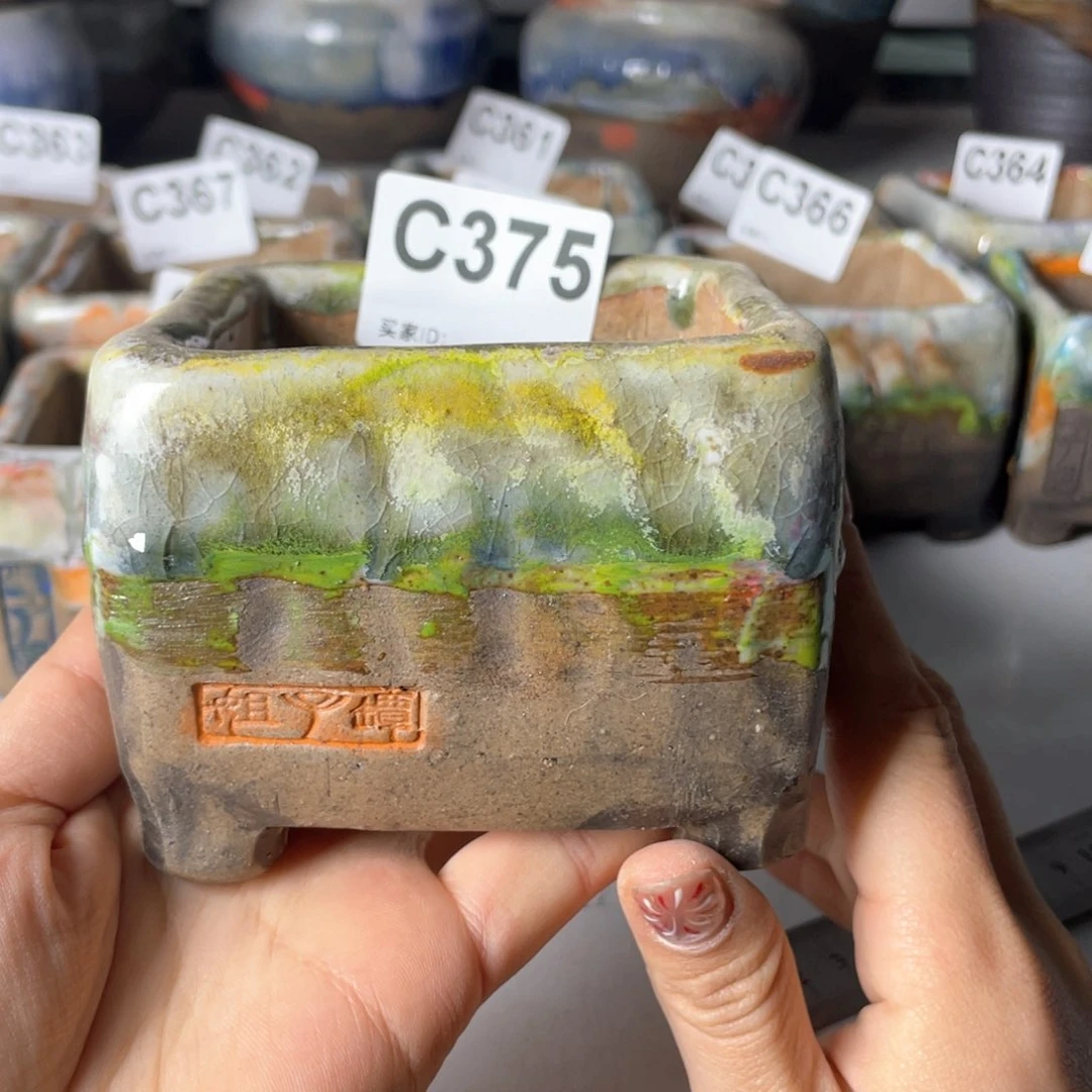 紫砂花盆方石内口7.5