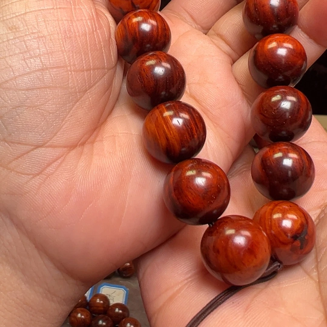 明***ᥭ檀香紫檀（小叶紫檀）手串1.6瑕疵
