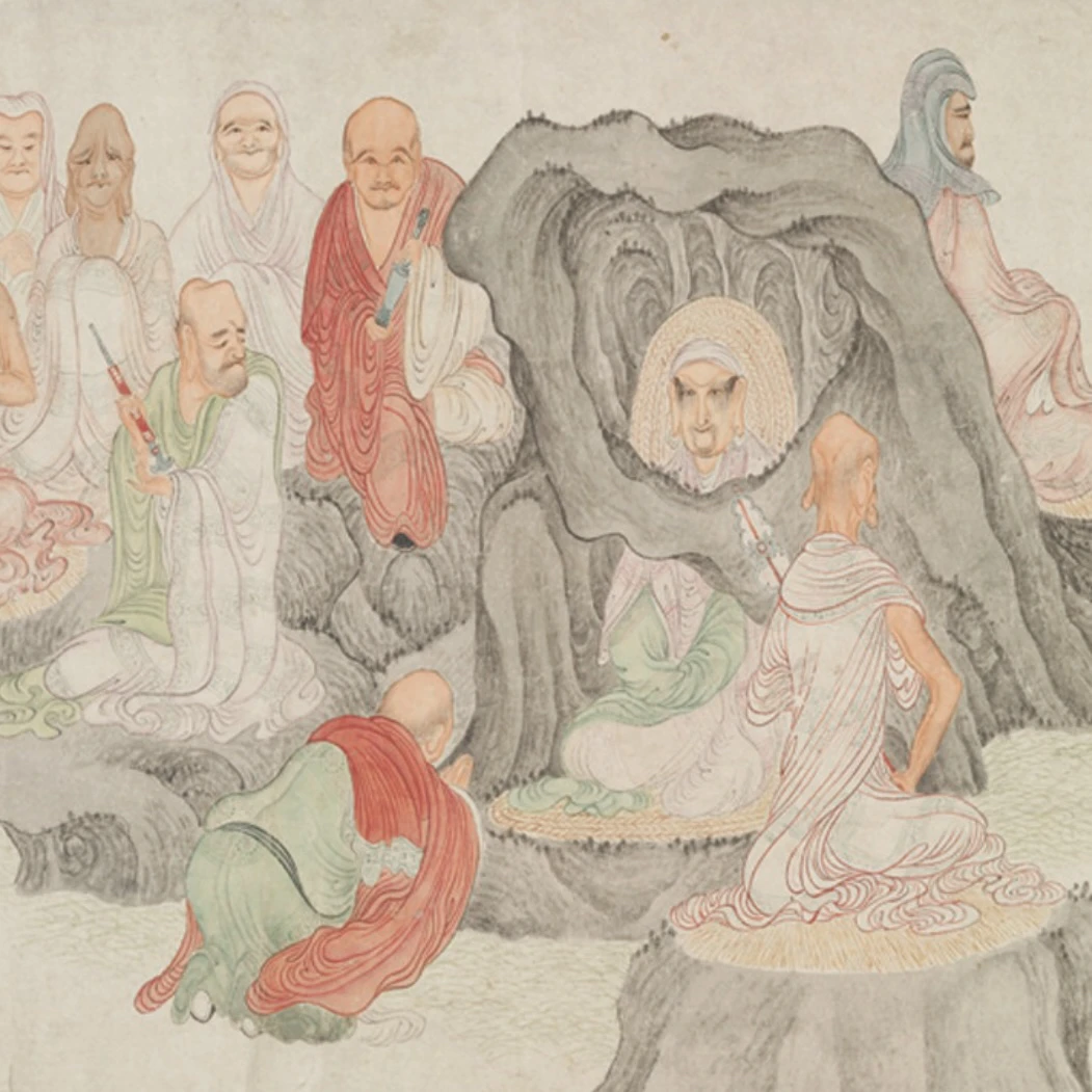 微瑕《五百罗汉》明-吴彬 十二色艺术高清微喷复刻装饰画