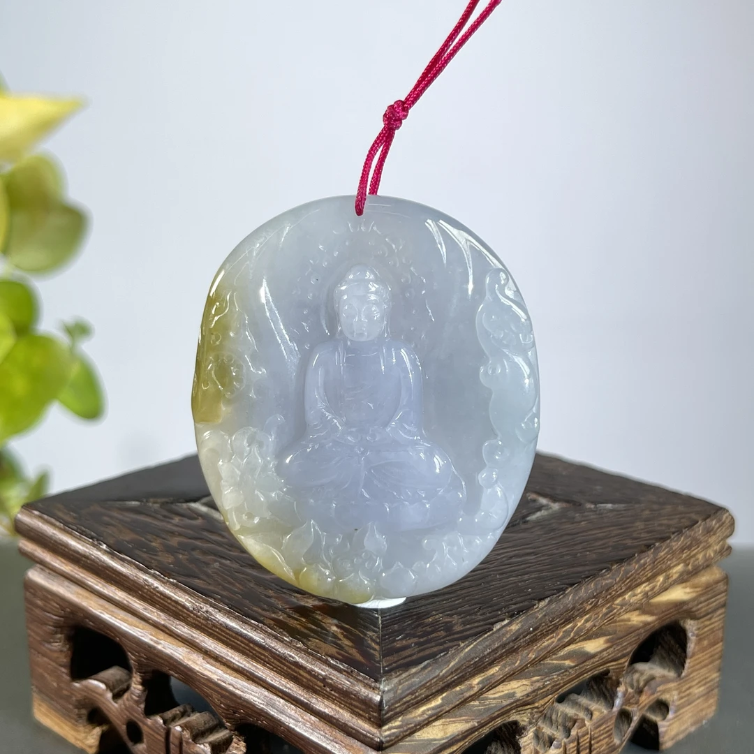 JCW16-86  天然缅甸A货翡翠  大日如来