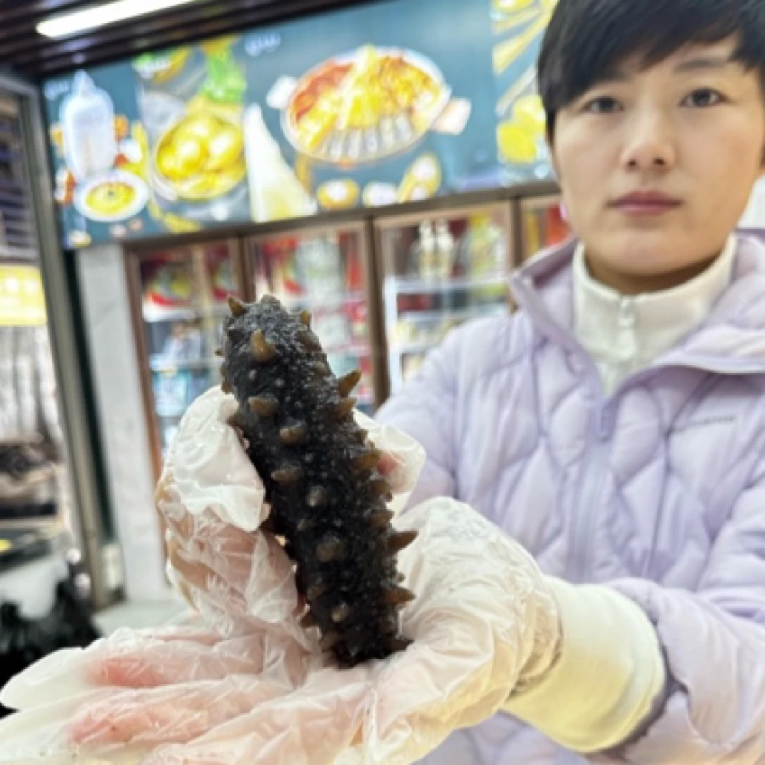 冰鲜海参，凉拌、加热即可食用，129元（大的4-8条，小的12-18条）