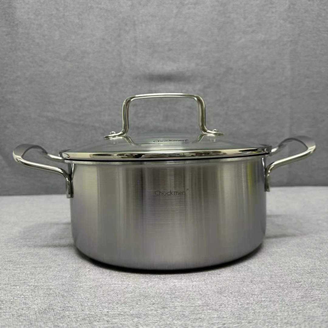 13-011-1 Chockmen 双耳奶锅 20*9CM 2L 带盖重约1.54KG