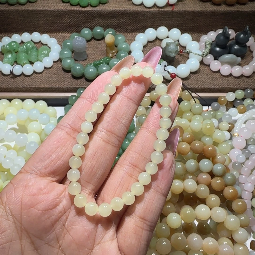 和田玉未镶嵌手链