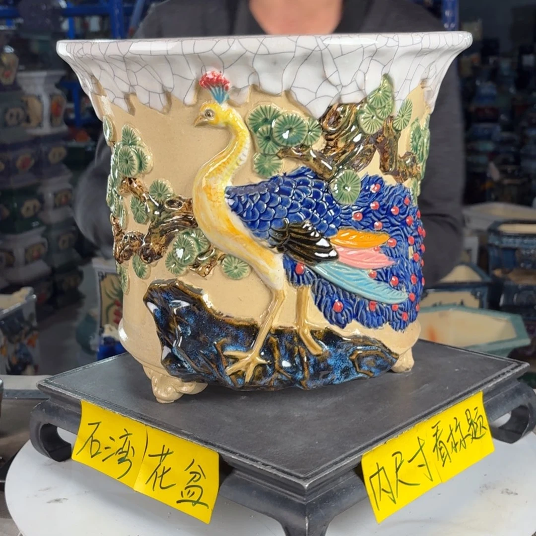 一风堂石湾花盆 内27*25拼接缝隙