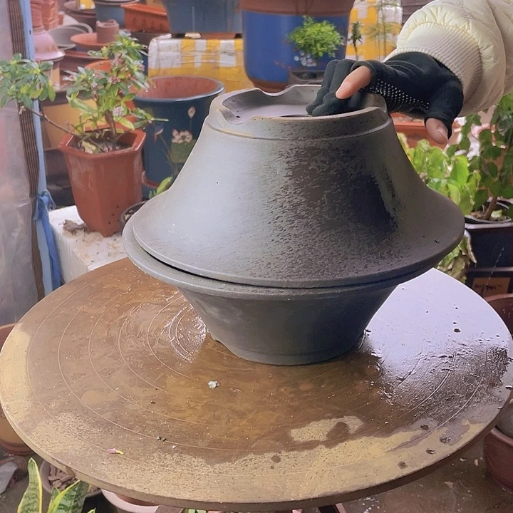 宜兴紫砂27+27斗盆