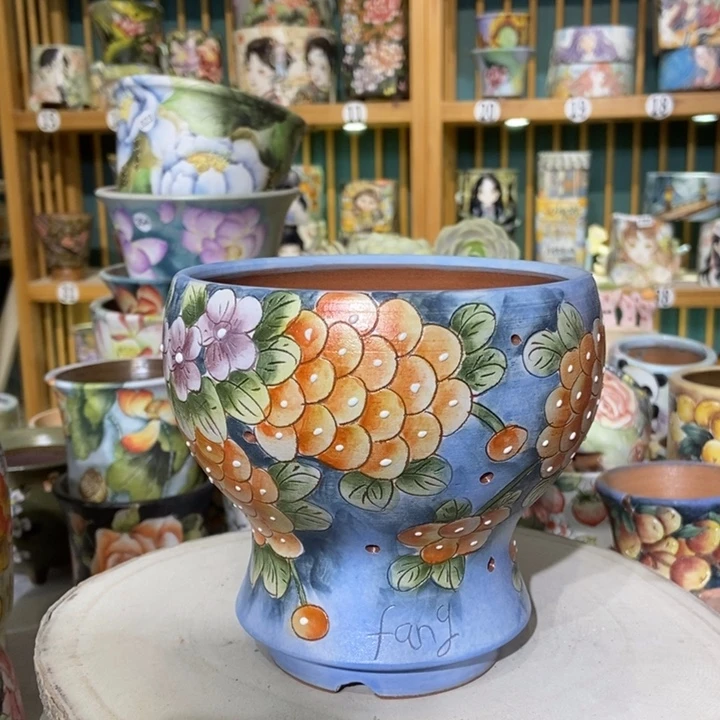 红陶景德镇艺术手绘作品