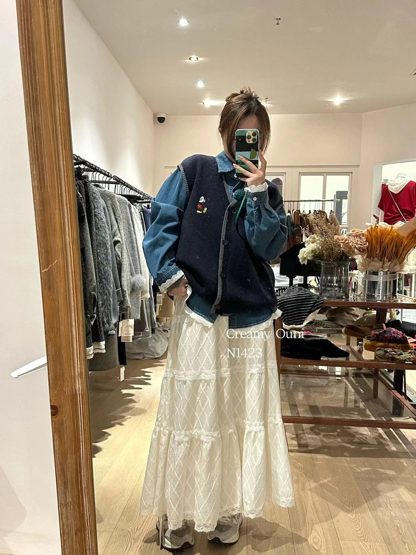 杨杨 蕾丝蛋糕裙N1423