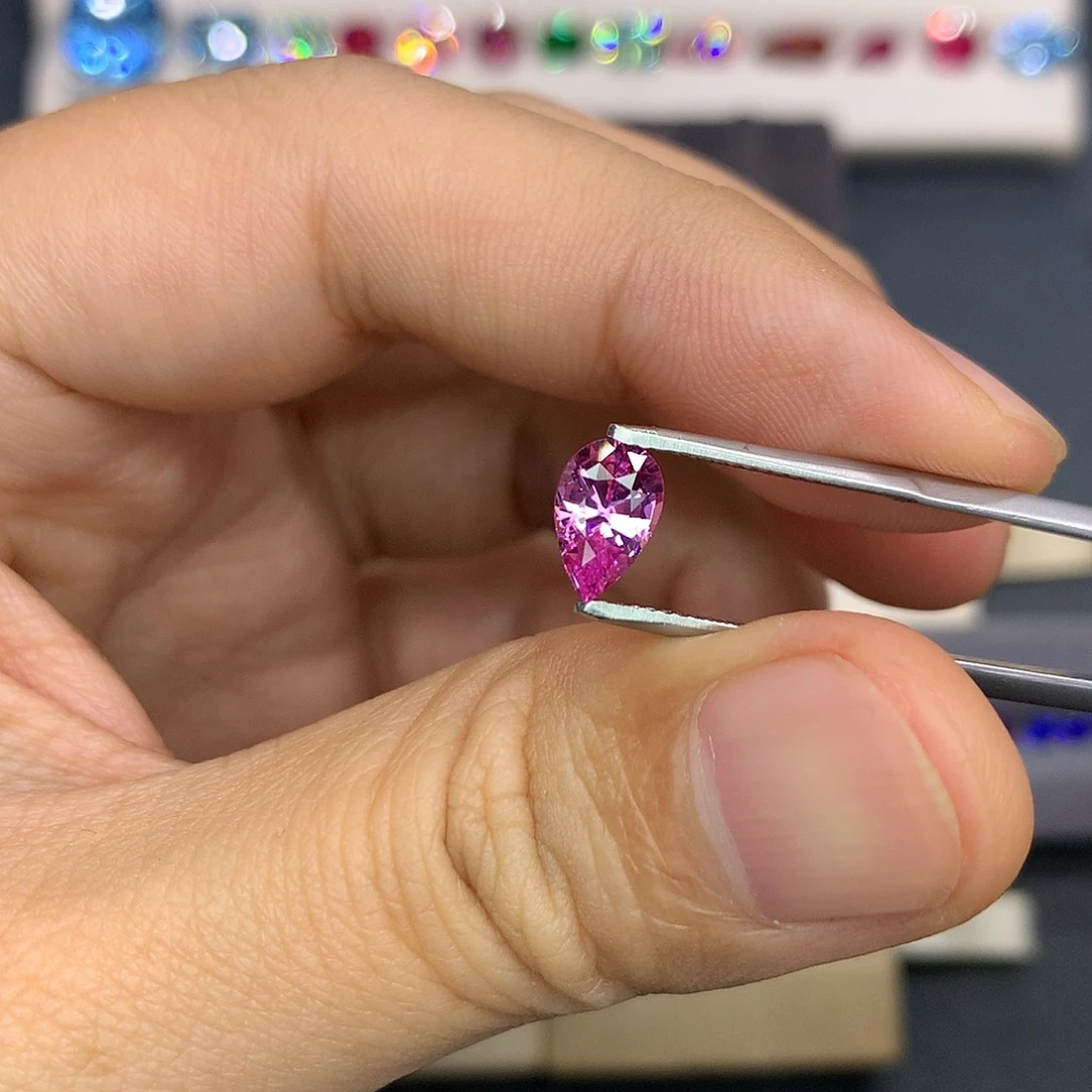 彩色蓝宝石裸石1.27克拉无烧帕帕拉恰