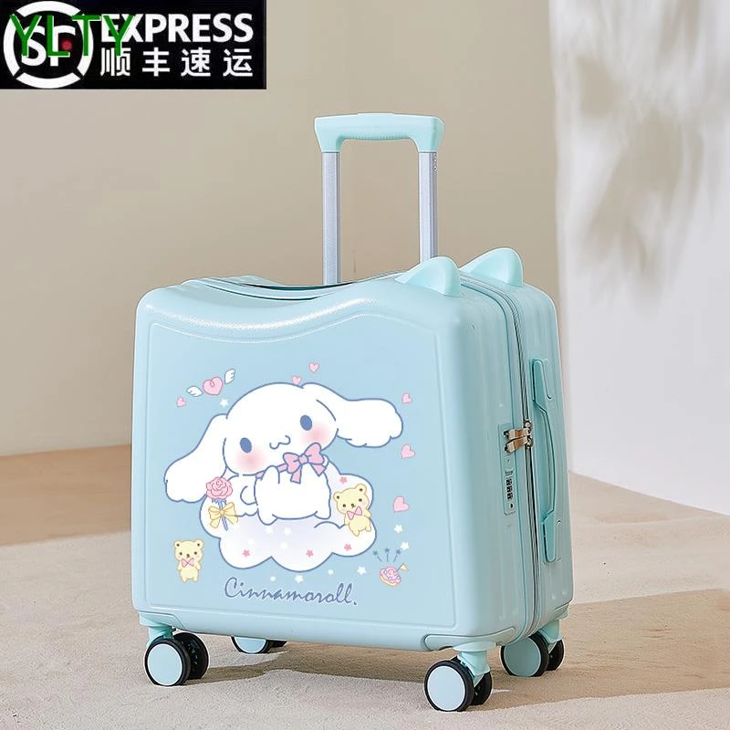 德国YLTY可登机PC行李箱儿童行李箱女孩玉桂狗20寸小型登机拉杆箱