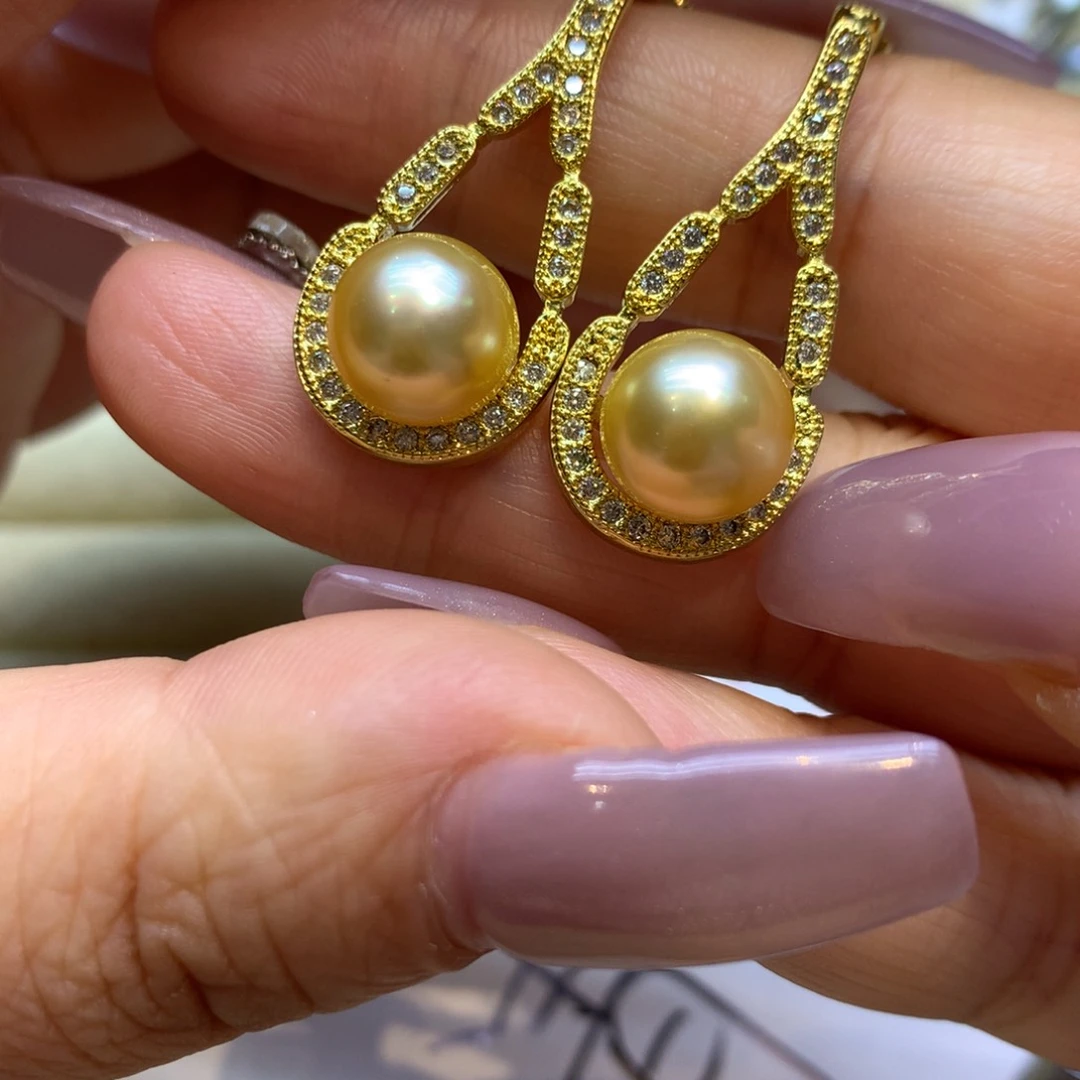 未镶嵌耳饰海水珍珠