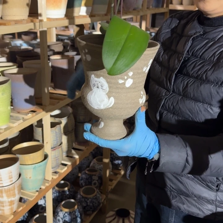 景德镇桌面陶瓷花盆