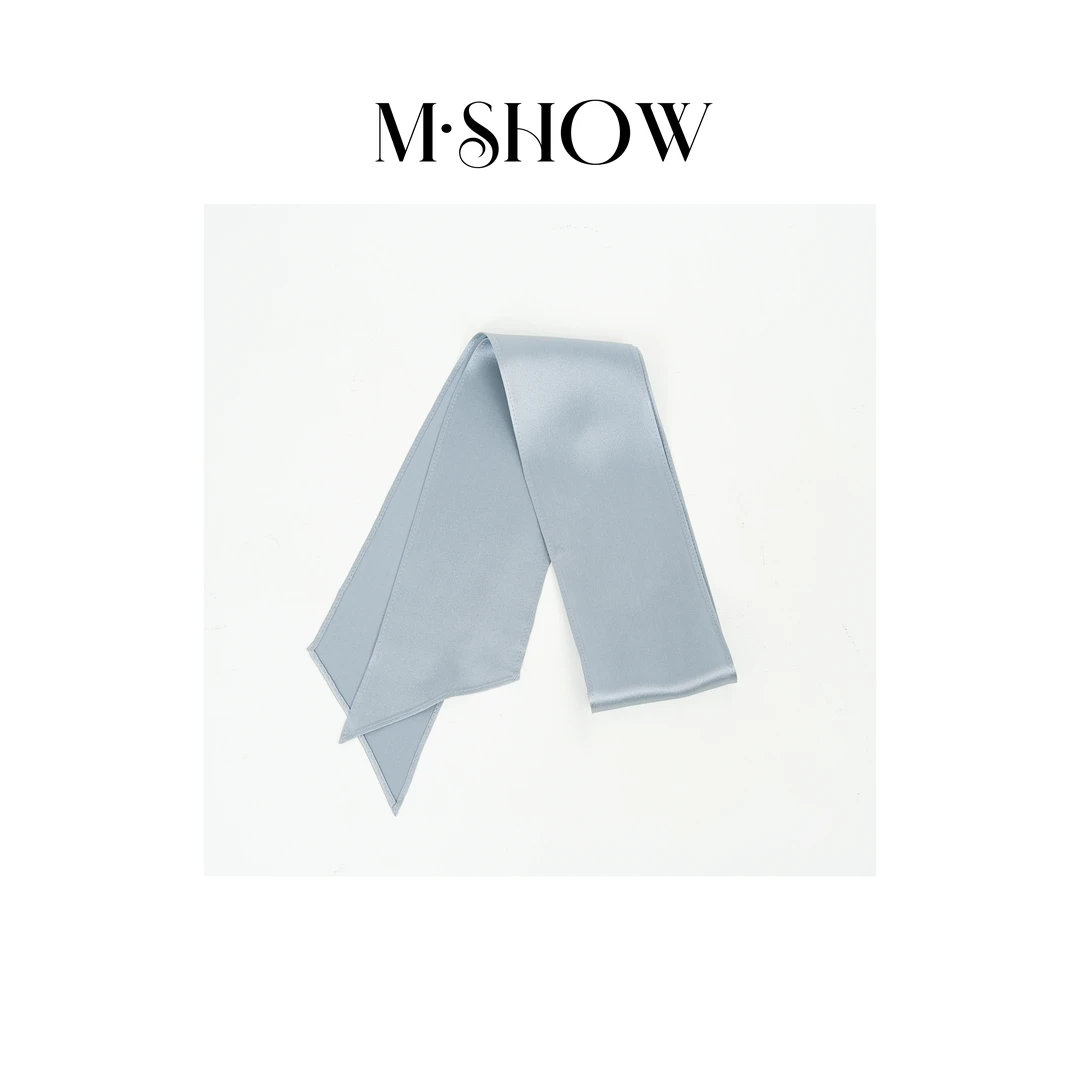 【墨秀丝绸】100%桑蚕丝22姆米素绉缎气质女士真丝丝巾09S