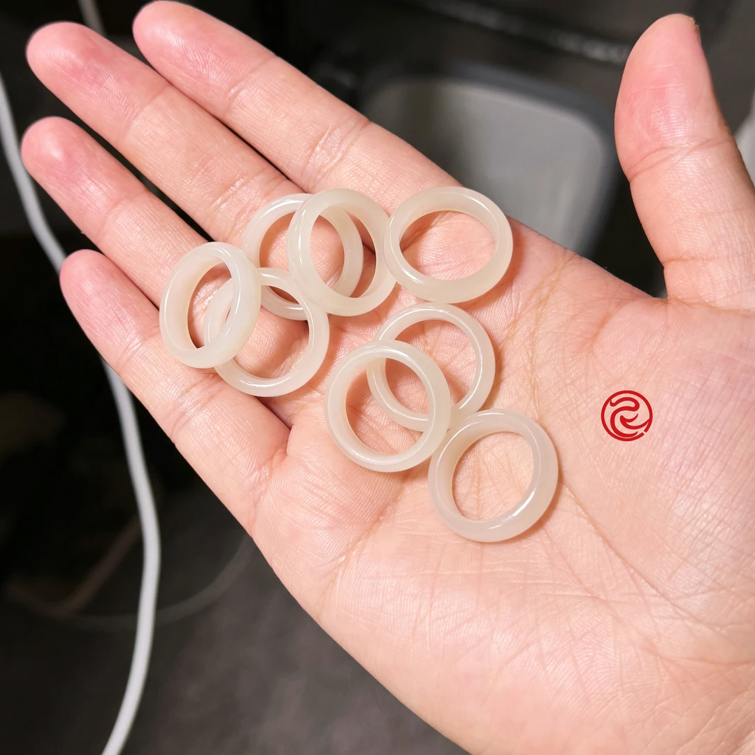 大魔王李栋 和田玉 戒指  00401 瑕疵品 ! !  多样性发其一