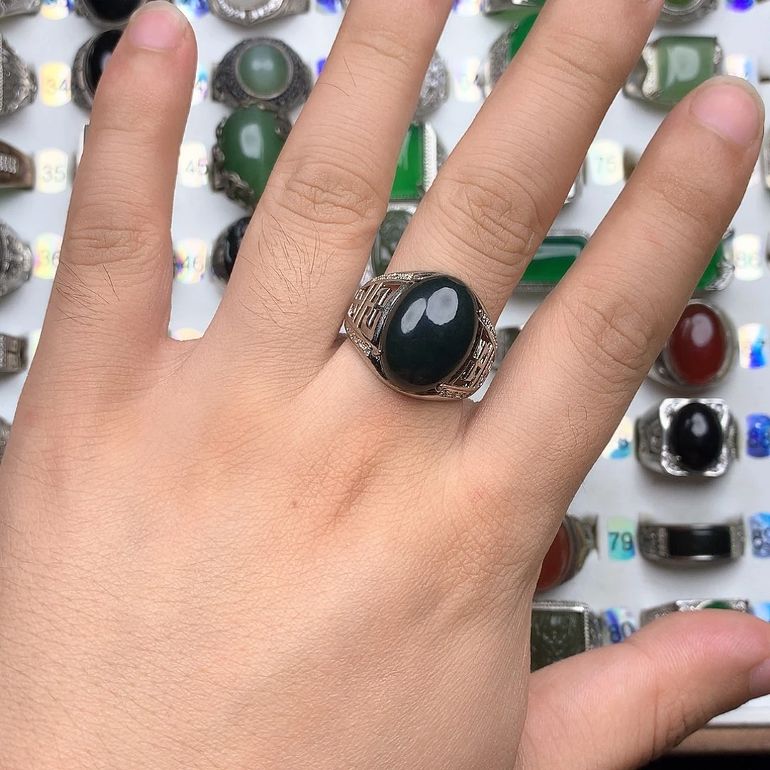 合金戒指和田玉88