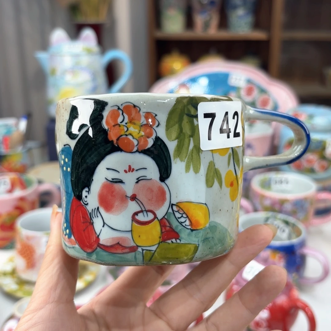 景德镇手绘高温釉下彩陶瓷茶具
