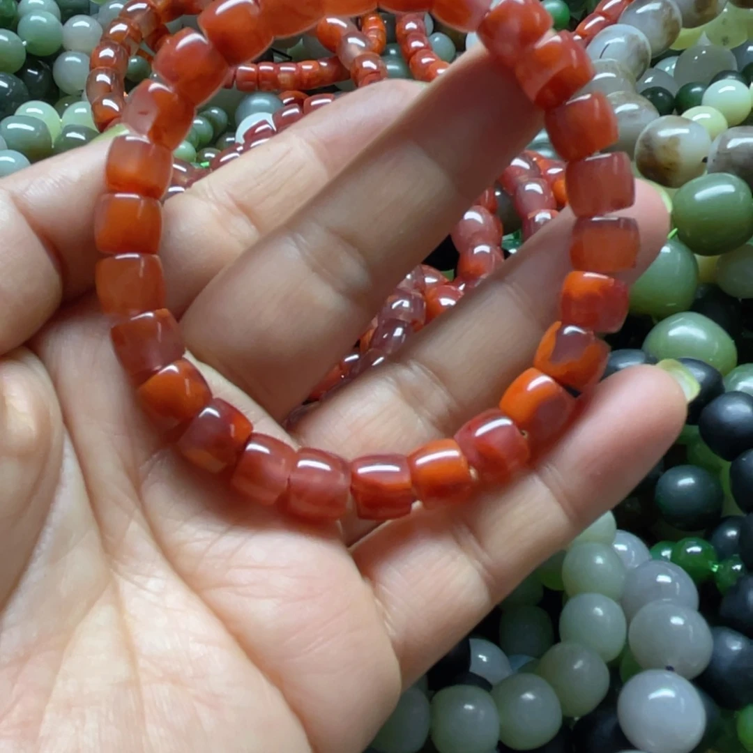 南红玛瑙手链未镶嵌