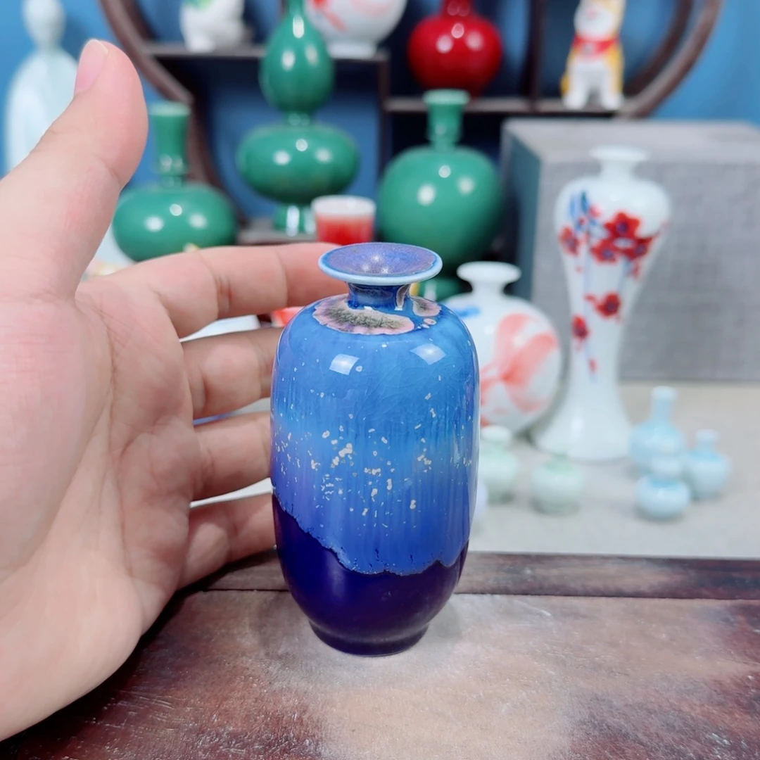 陶瓷手工小花器摆件