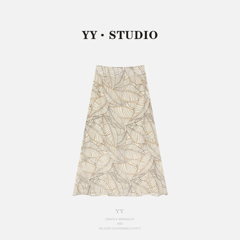 【YANYAN】夏季高腰休闲枫叶半身裙YY-4831