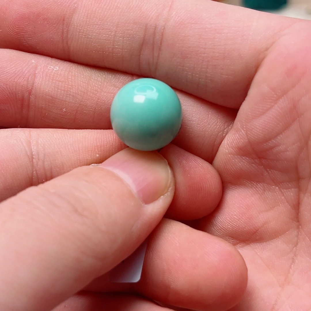 绿松石14.6圆珠未镶嵌