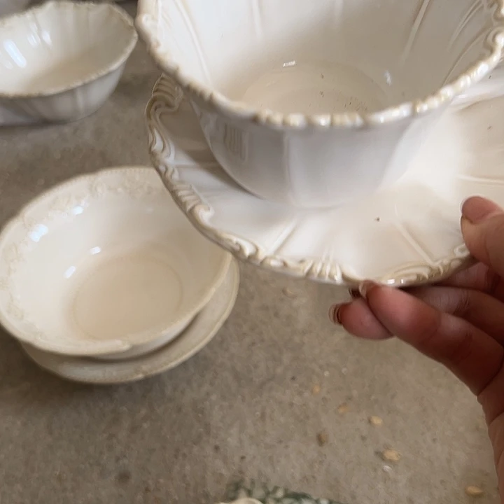 瓷片全部瑕疵商品洛可可咖啡2套