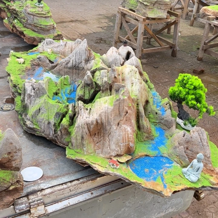 用***7石材石摆件一石成景
