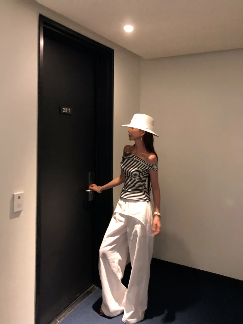 婉君【亚麻老钱裤】时尚百搭薄款透气宽松老钱感休闲裤LWJ25B2K1130