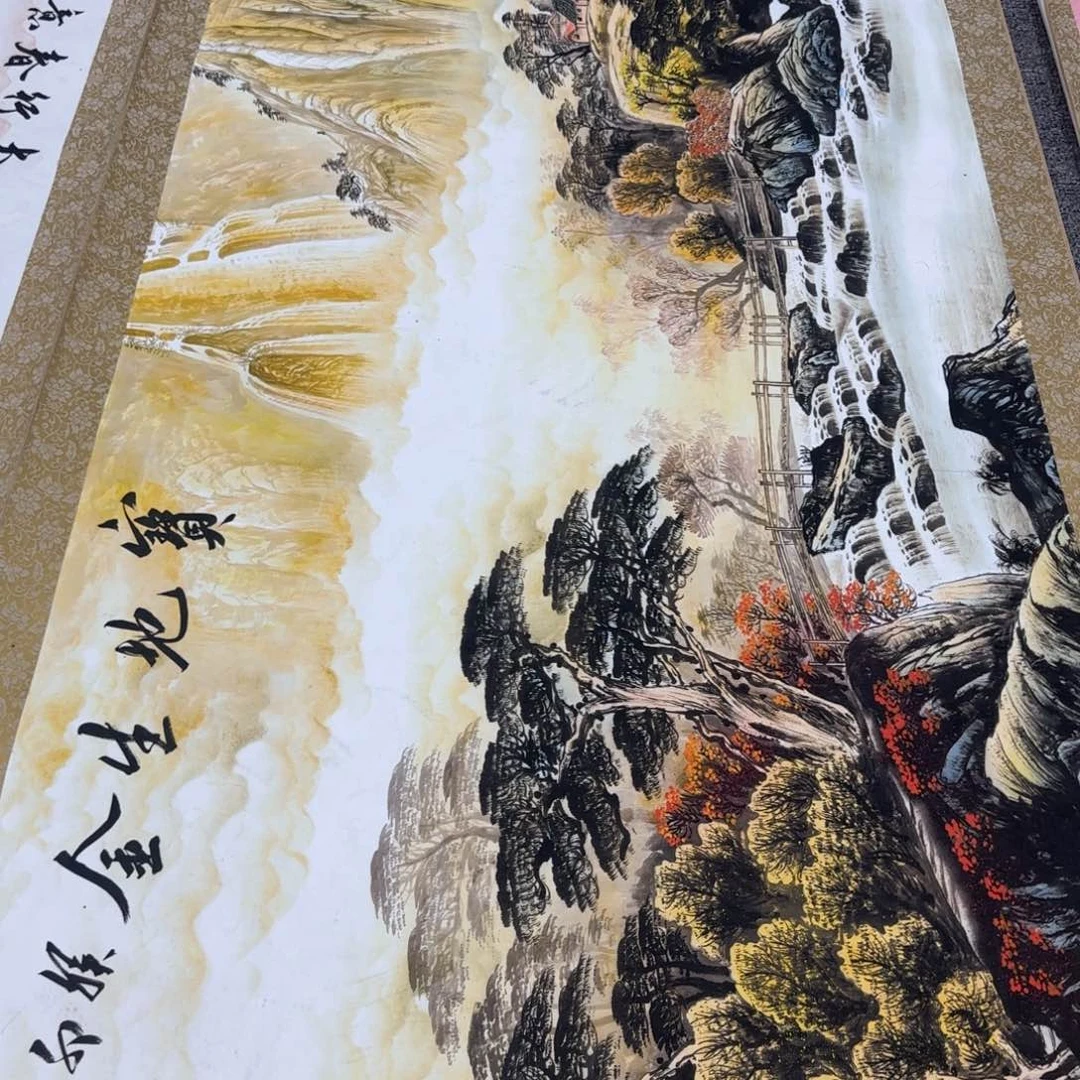 国画QC原创横山水作品！带证书！限购一单