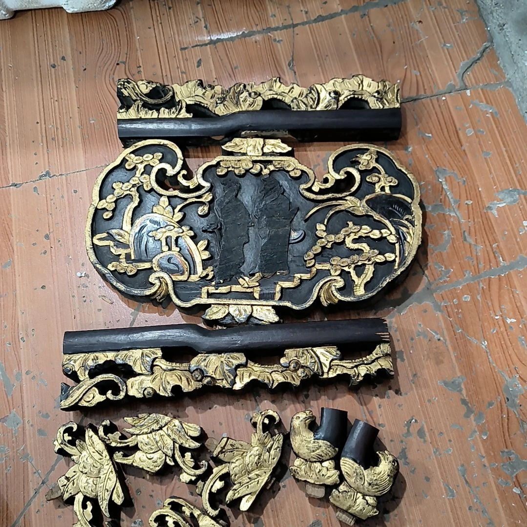 一***顺花板木雕，一物一拍