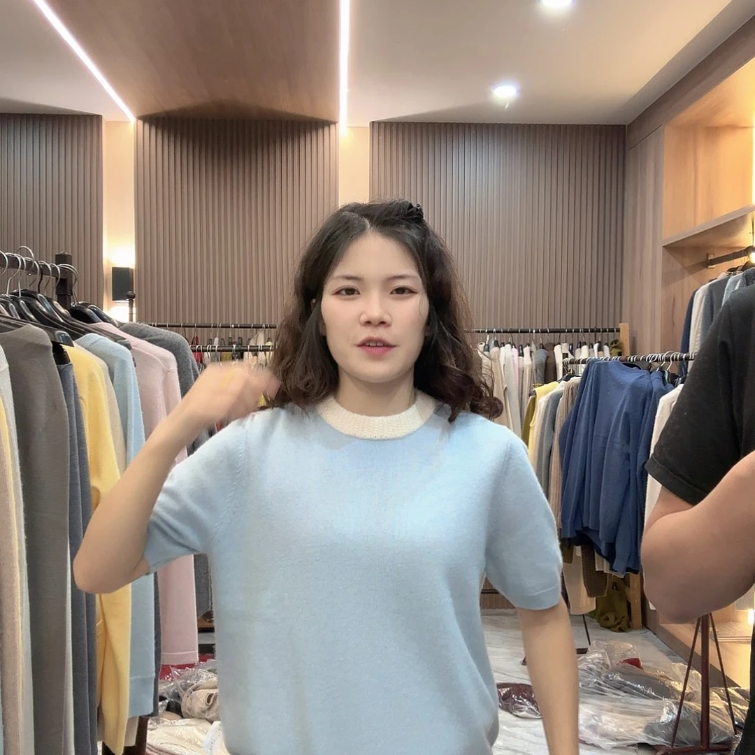 山羊绒短袖超软糯
