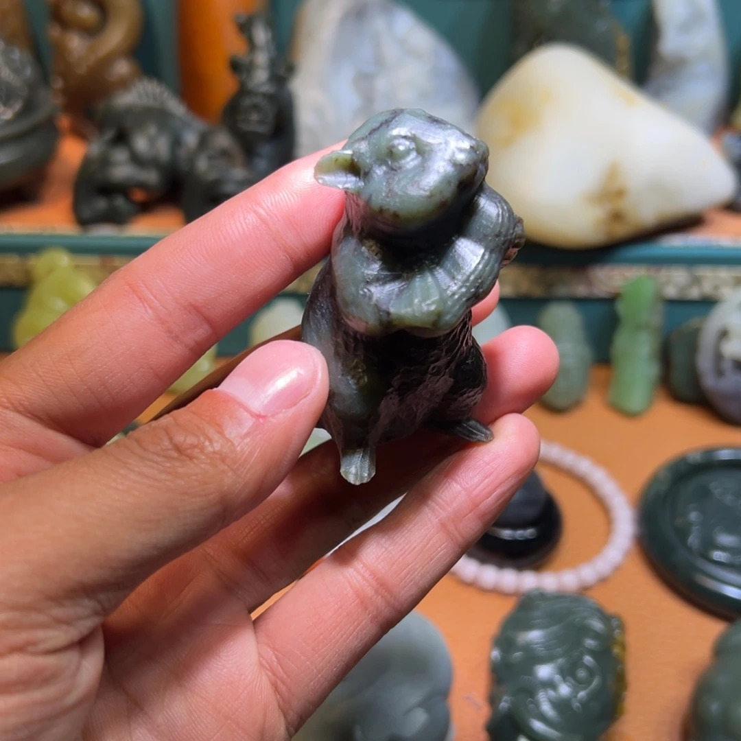 和田玉未镶嵌挂件