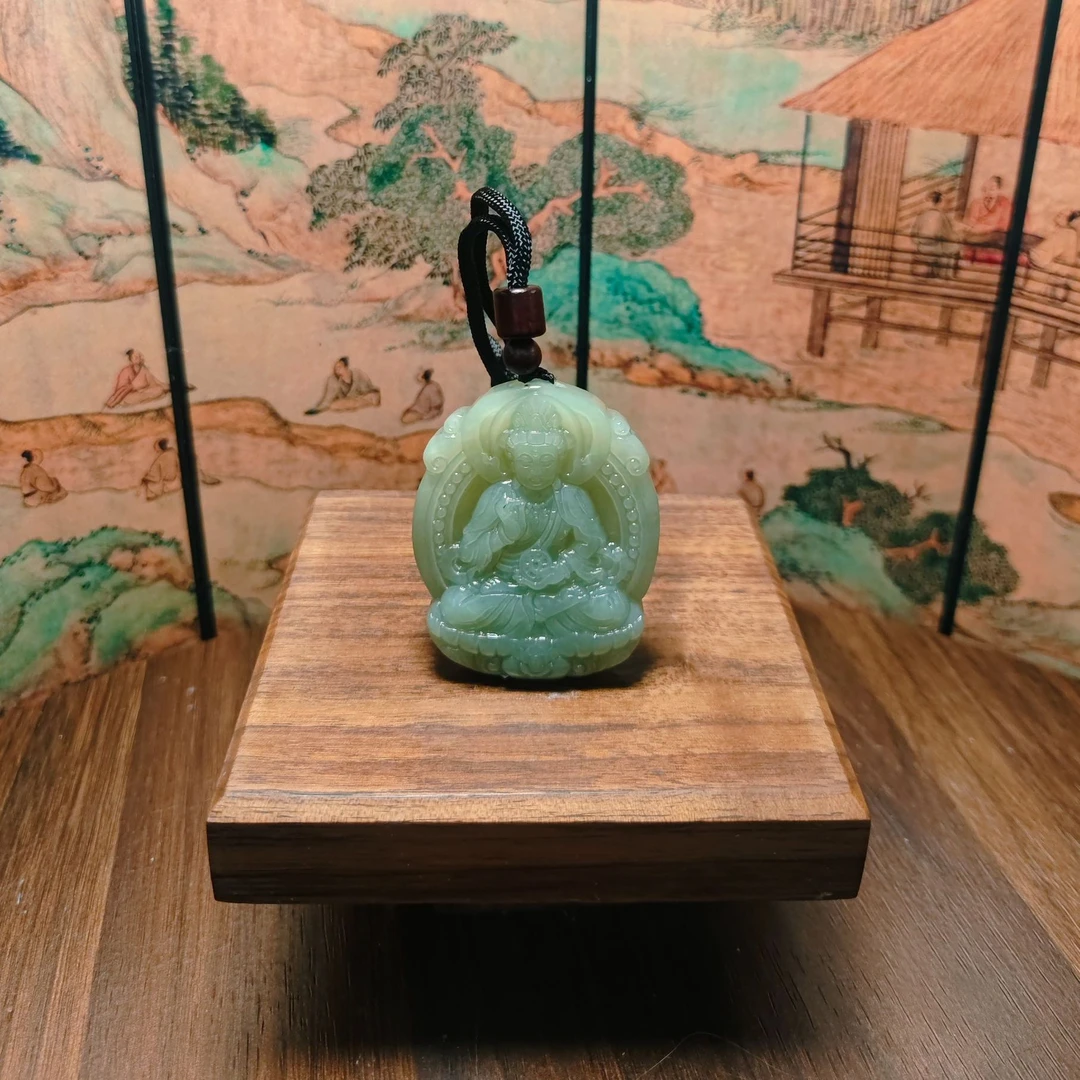 Z和田玉观音吊坠0479