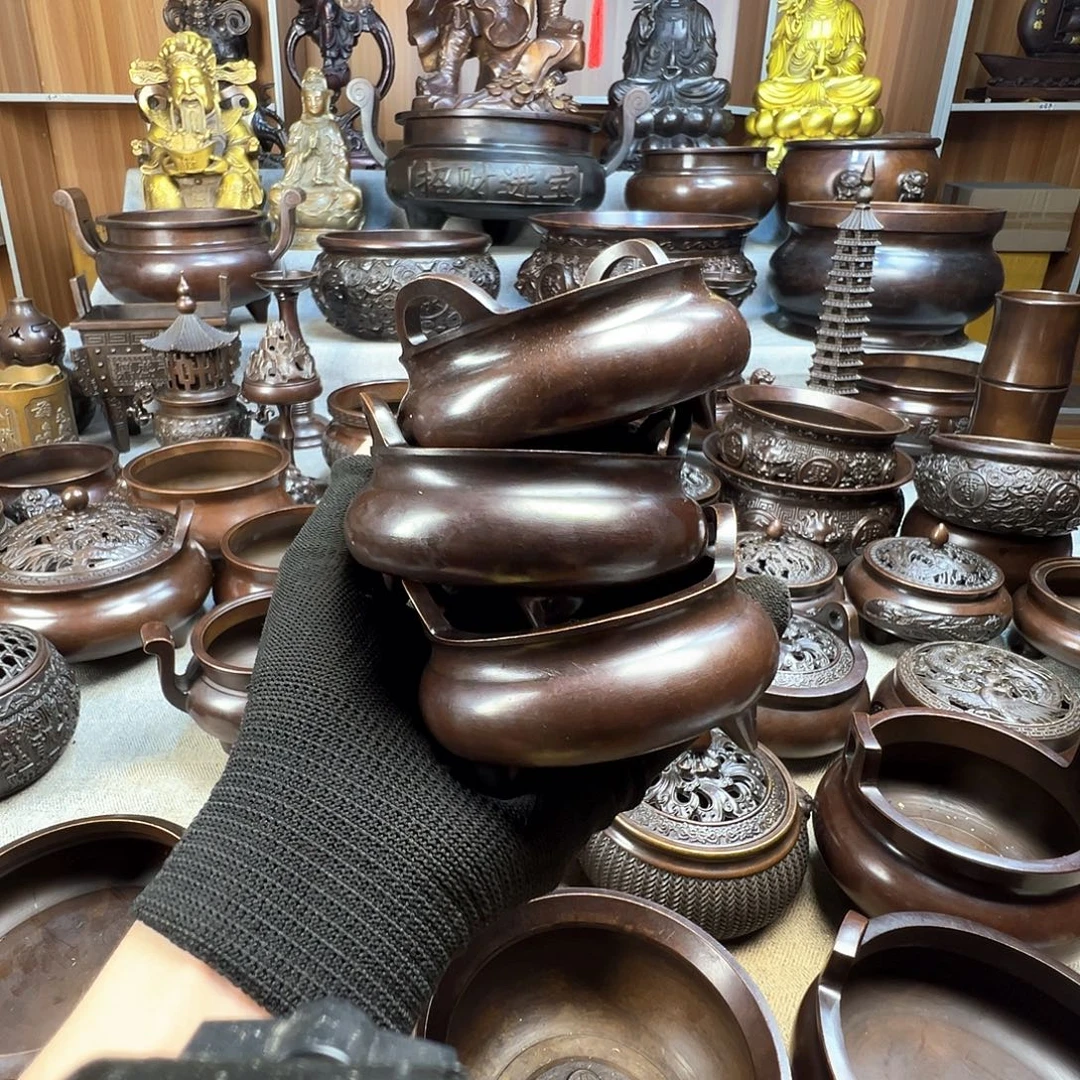悟***道铜香炉铜摆件铜工艺品